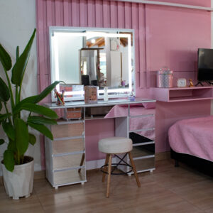 Jazmin 120 cm Led Plata