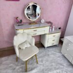 Tocador Glamour Tapizado Cuadrado
