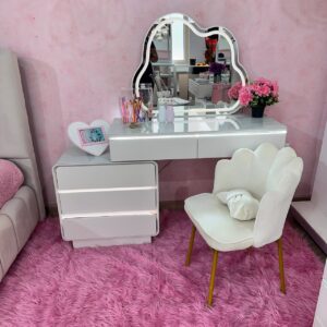 Tocador Glamour con luz led cajones