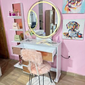 Jazmin 90cm Premium Espejo Redondo